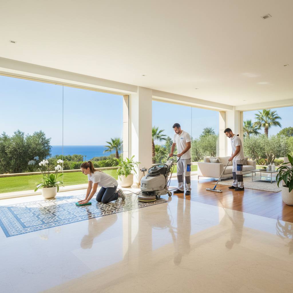 Kıbrıs Zemin Temizliği ve Cilalama Hizmeti ile Parlak Zeminler